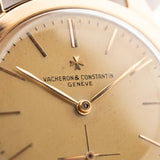 Vacheron Constantin watch - Vacheron Constantin 4600 Rose gold dial Patrimony 1956 closeup