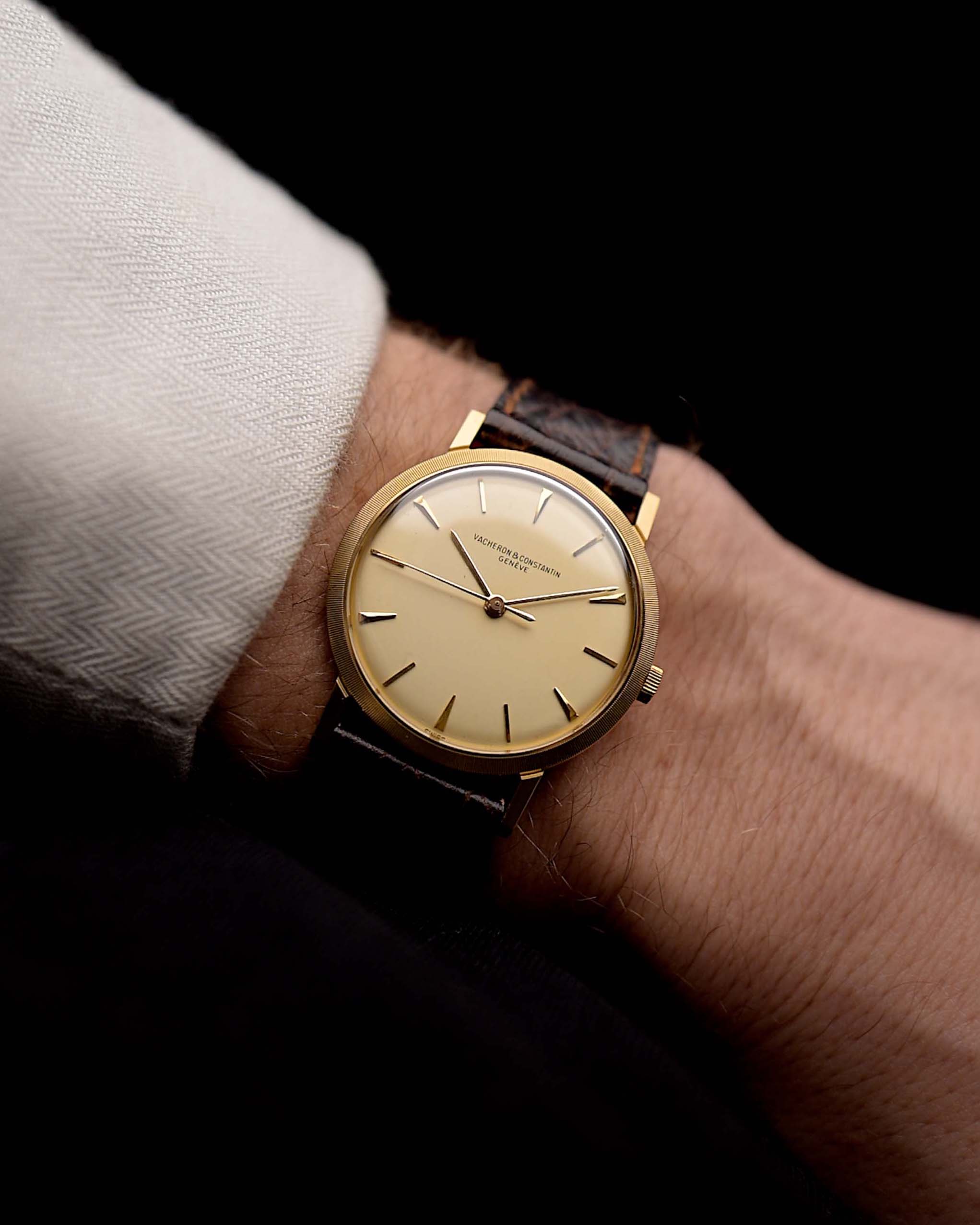 Vintage Vacheron Constantin 6406 Patrimony Coin Edge 1970s