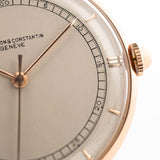 Vacheron Constantin 18k Rose Teardrop Railroad 1940s