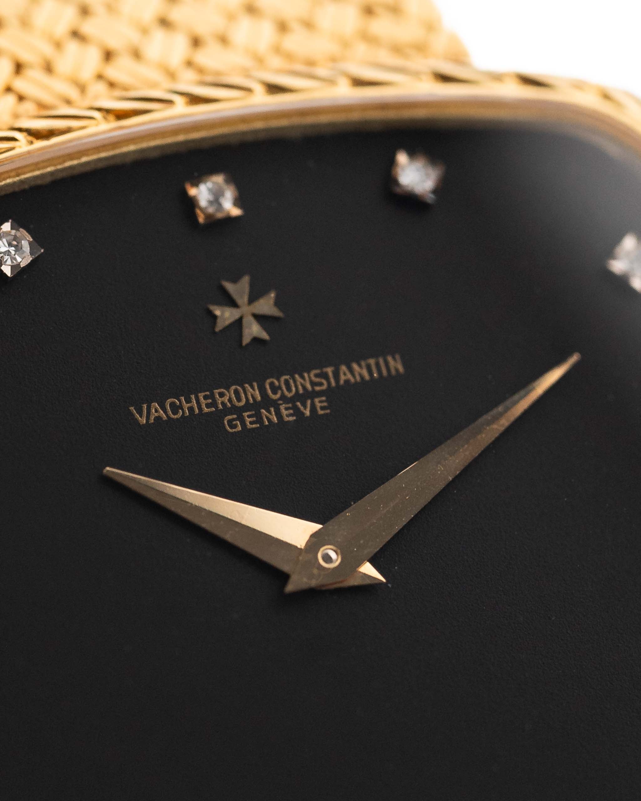 Vacheron Constantin 39203 Square Black Diamond 33.5mm 1970s