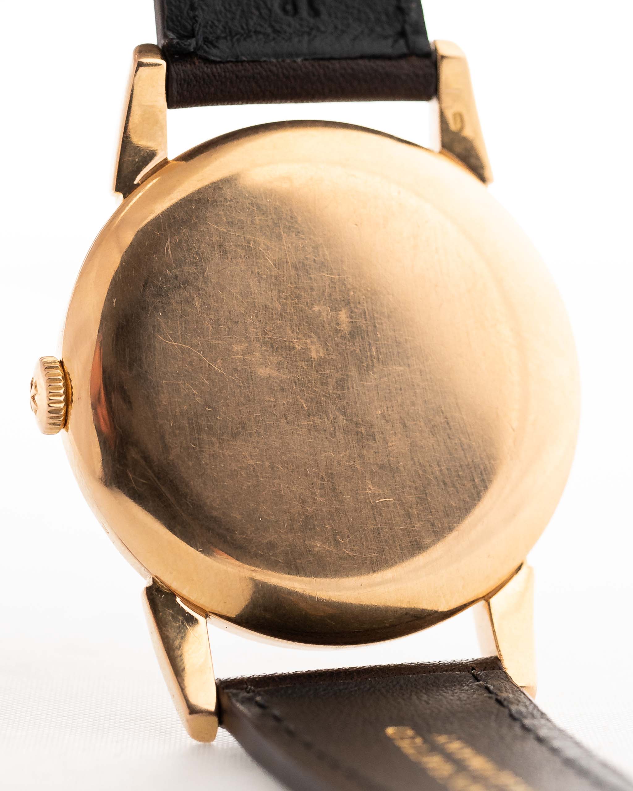 Vintage Vacheron Constantin Guilloche 18k Rose 1940s case back