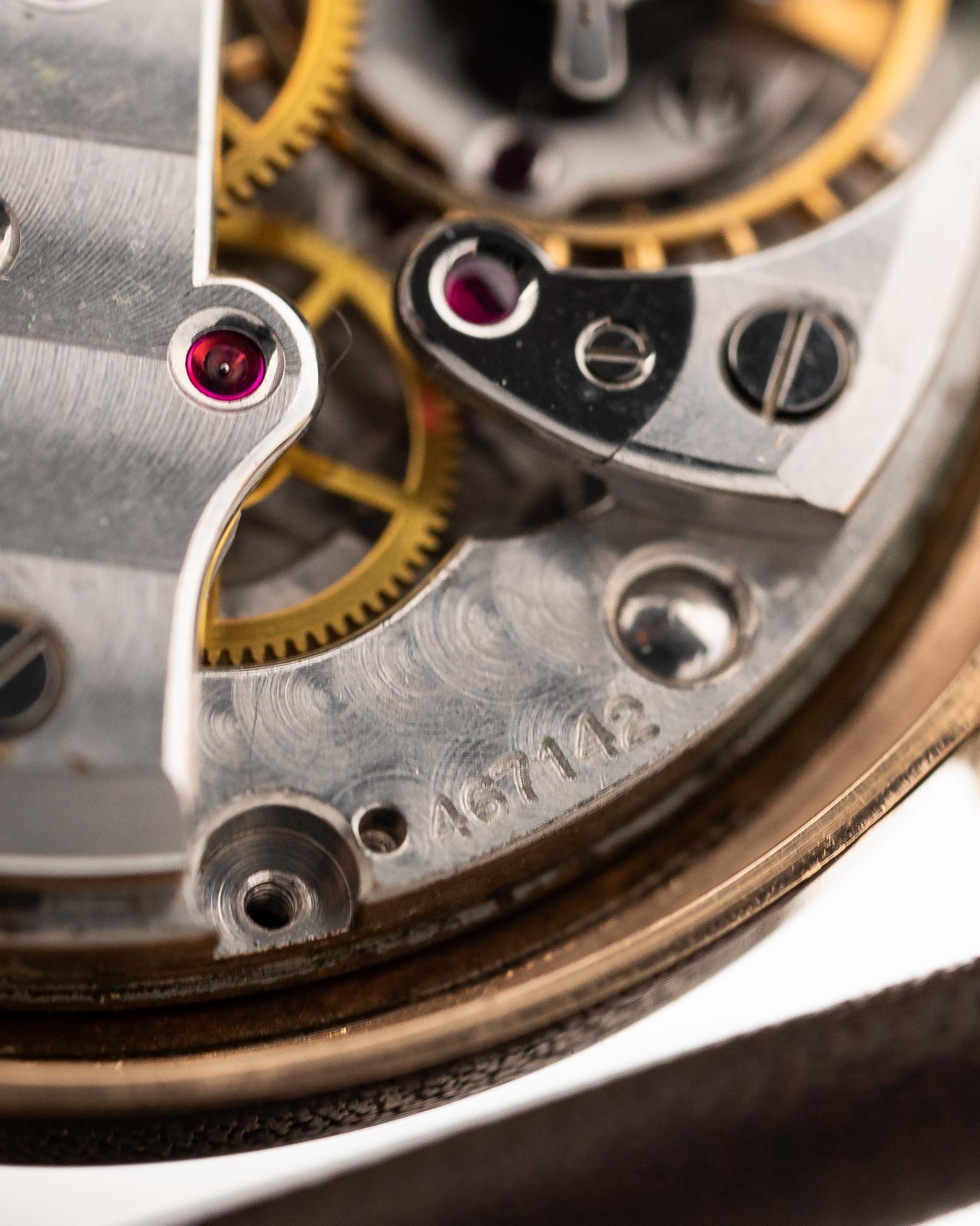 Vintage Vacheron Constantin Guilloche 18k Rose 1940s Movement