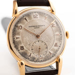 Vintage Vacheron Constantin Guilloche 18k Rose 1940s Dial