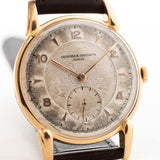 Vintage Vacheron Constantin Guilloche 18k Rose 1940s Dial
