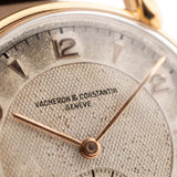 Vintage Vacheron Constantin Guilloche 18k Rose 1940s Dial Hands and markers