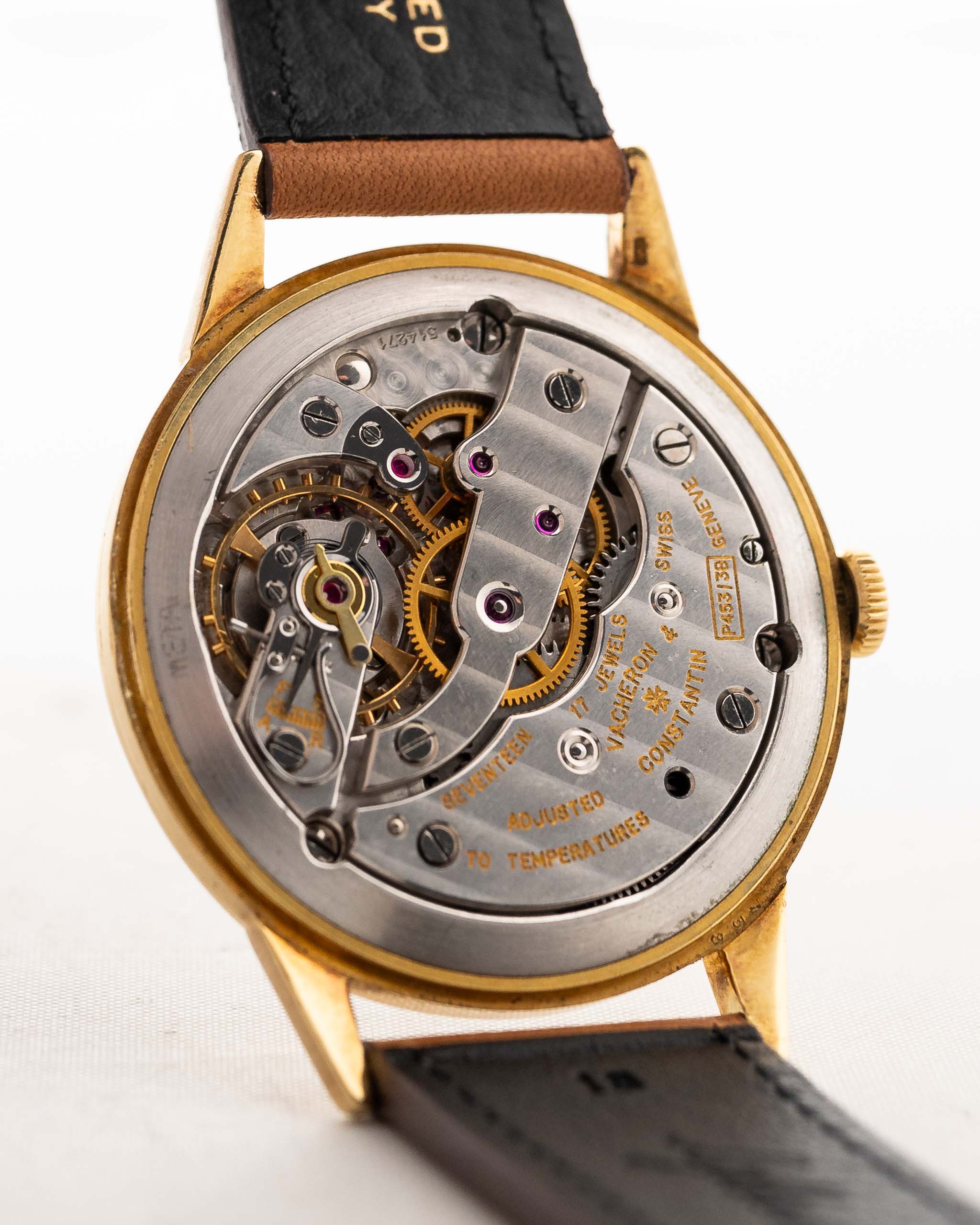 vacheron constantin watch - Vacheron Constantin Guilloché 4711 Sub Second 1950s - yellow gold case - Guilloché dial movement