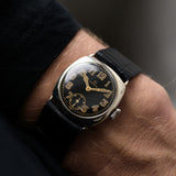Omega Art Deco Cushion Black 1930s