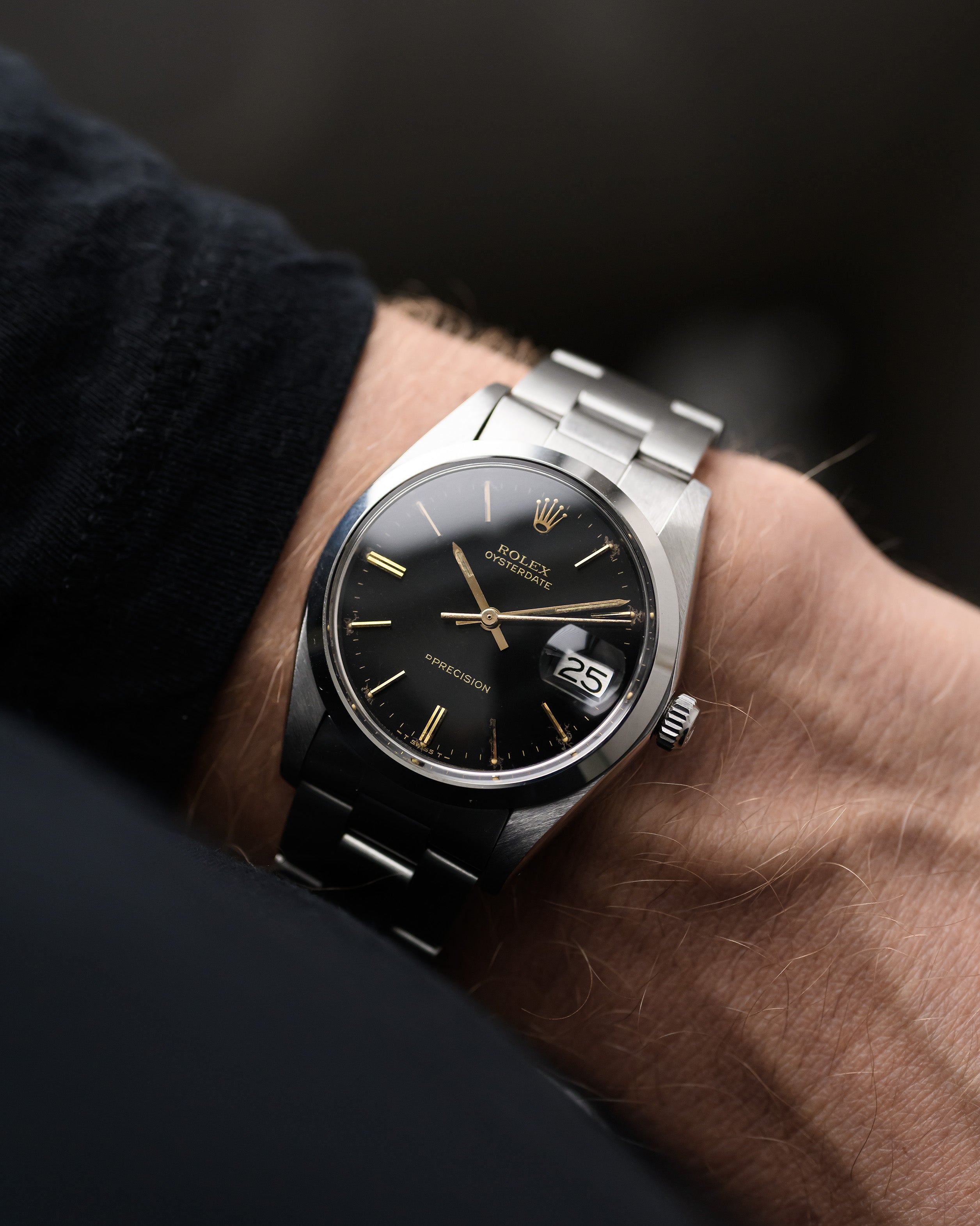 Rolex Oysterdate Precision Black 1977 – GOLDAMMER