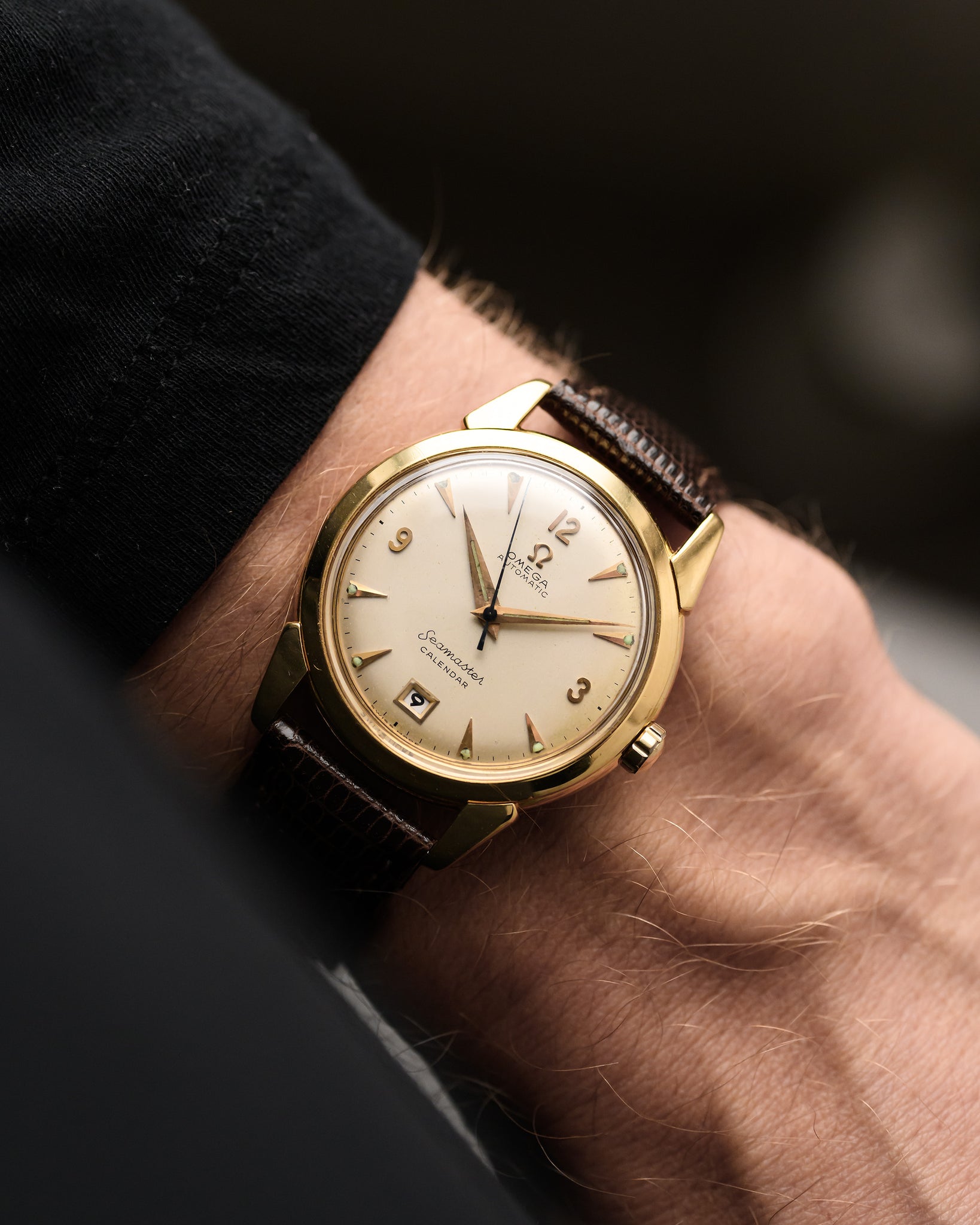 Omega Seamaster Calendar Date 18k 1952 Goldammer Vintage Watches omega-seamaster-calendar-date-18k-1952-goldammer-vintage-watches