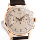Zenith Jumbo Chronograph 18k Rose 1950s