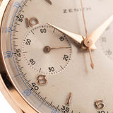 Zenith Jumbo Chronograph 18k Rose 1950s
