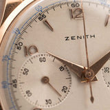 Zenith Jumbo Chronograph 18k Rose 1950s