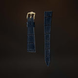 KARDINAL Alligator Embossed Leather Watch Strap