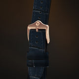 KARDINAL Alligator Embossed Leather Watch Strap
