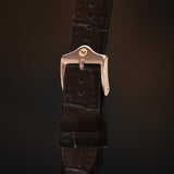 KARDINAL Alligator Embossed Leather Watch Strap