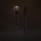 KARDINAL Alligator Embossed Leather Watch Strap