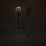 KARDINAL Alligator Embossed Leather Watch Strap