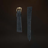 KARDINAL Alligator Embossed Leather Watch Strap