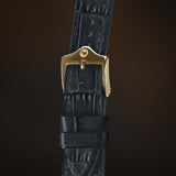 KARDINAL Alligator Embossed Leather Watch Strap
