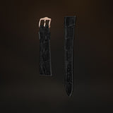 KARDINAL Alligator Print Leather Watch Strap