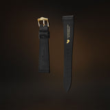KARDINAL Alligator Print Leather Watch Strap