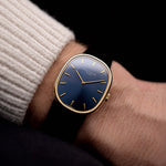 patek philippe watch - golden ellipse patek philippe- Patek Philippe Ellipse 3848 Blue 1990s - 18k yellow gold on wrist