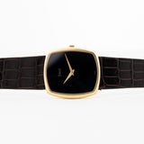 Piaget 18k Square Black Dial 1980s