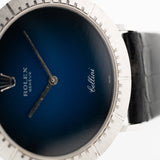 Rolex Cellini 18k Petrol Dial 1981 Nos