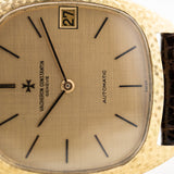 Vacheron Constantin Date 18k Linen Dial 1970s
