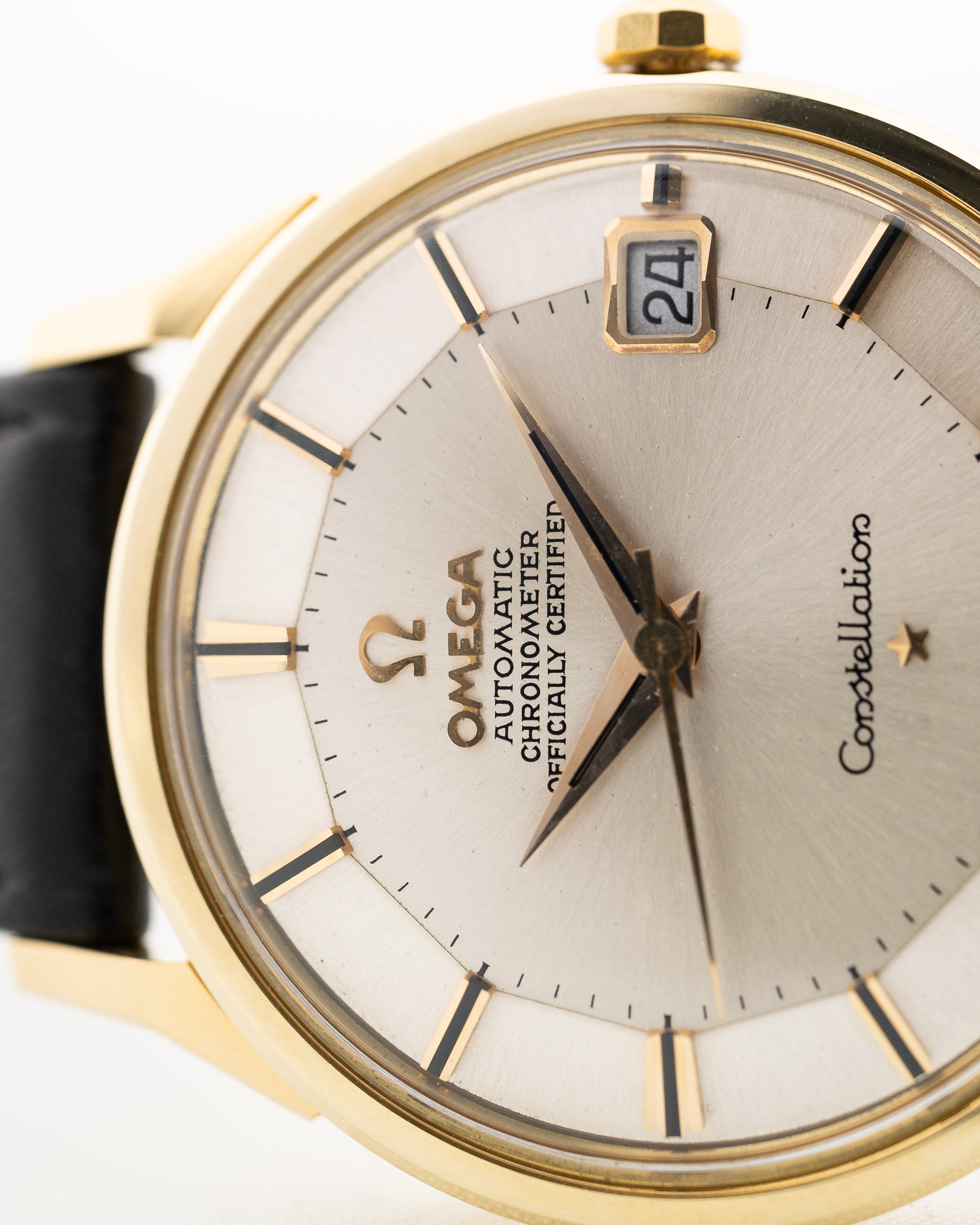 Omega Constellation Pie Pan 18k 1963 GOLDAMMER