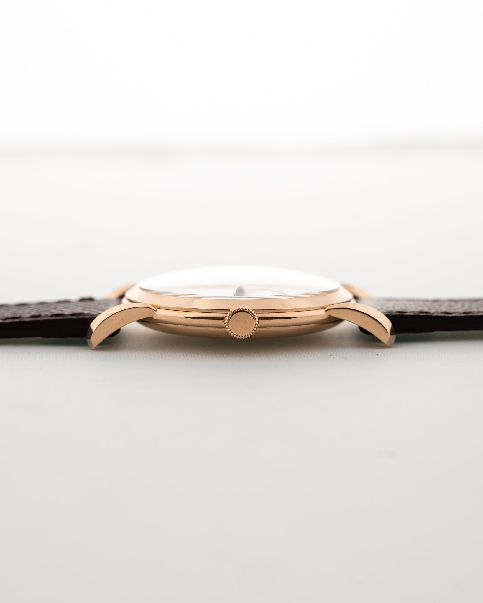Iwc 18K Rose Gold Bombé 1955 nos