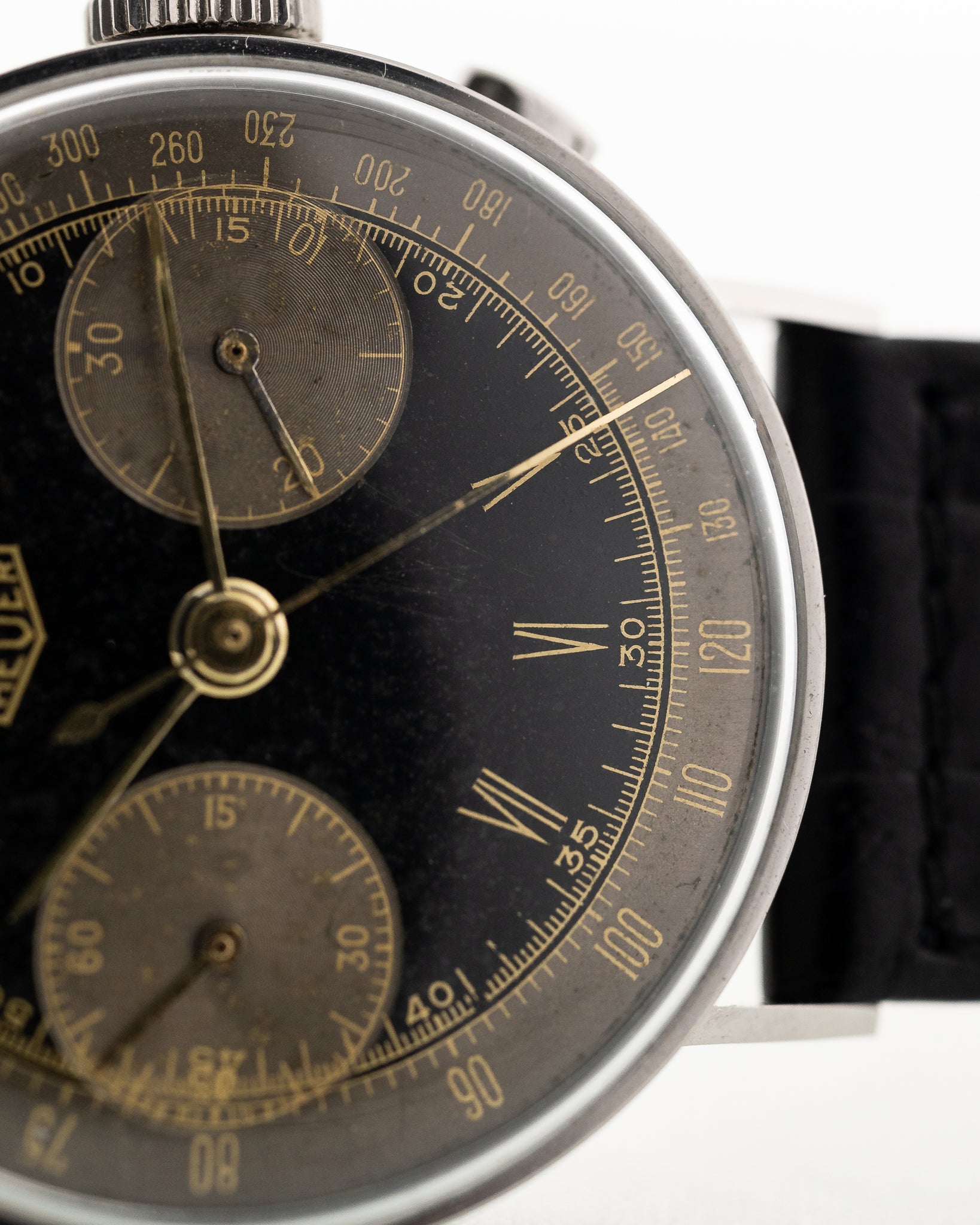 Heuer Chronograph Tuxedo 1940s