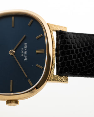 Patek Philippe Ellipse 18k blue Sigma 1974