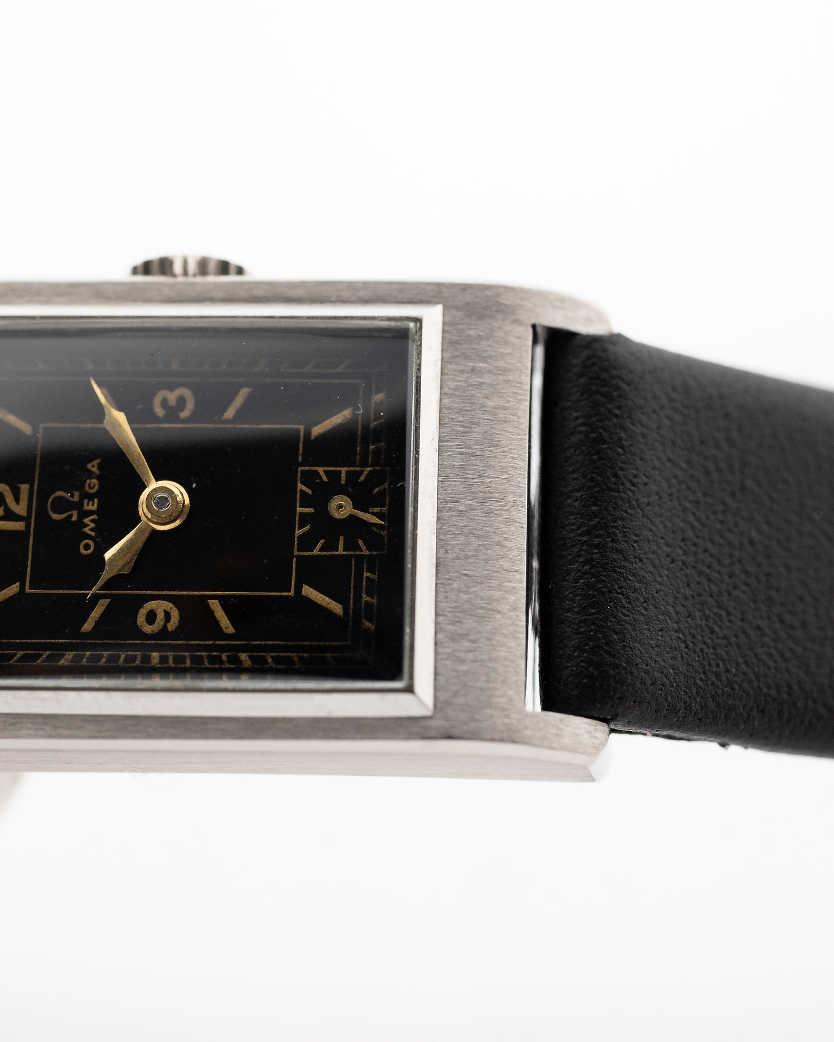 Omega Rectangular Art Deco Black 1939