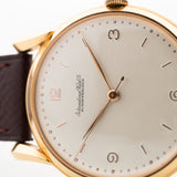 Iwc 18k Rose Bombé 1949 Nos
