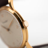 Iwc 18k Rose Bombé 1949 Nos