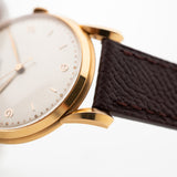 Iwc 18k Rose Bombé 1949 Nos