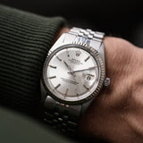 Rolex Datejust Silver Pie Pan 1970