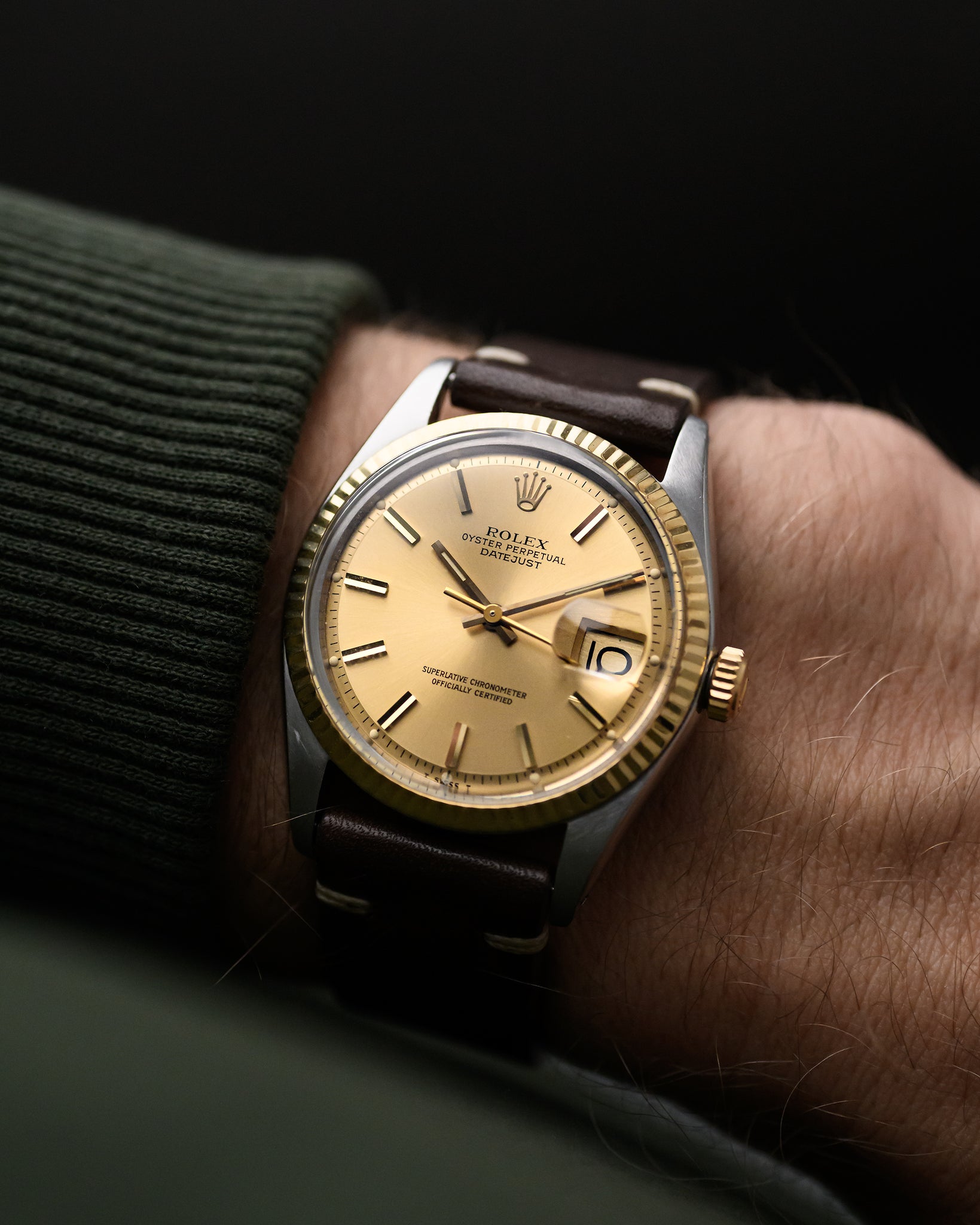 Rolex Datejust Bicolor Pie Pan 1978