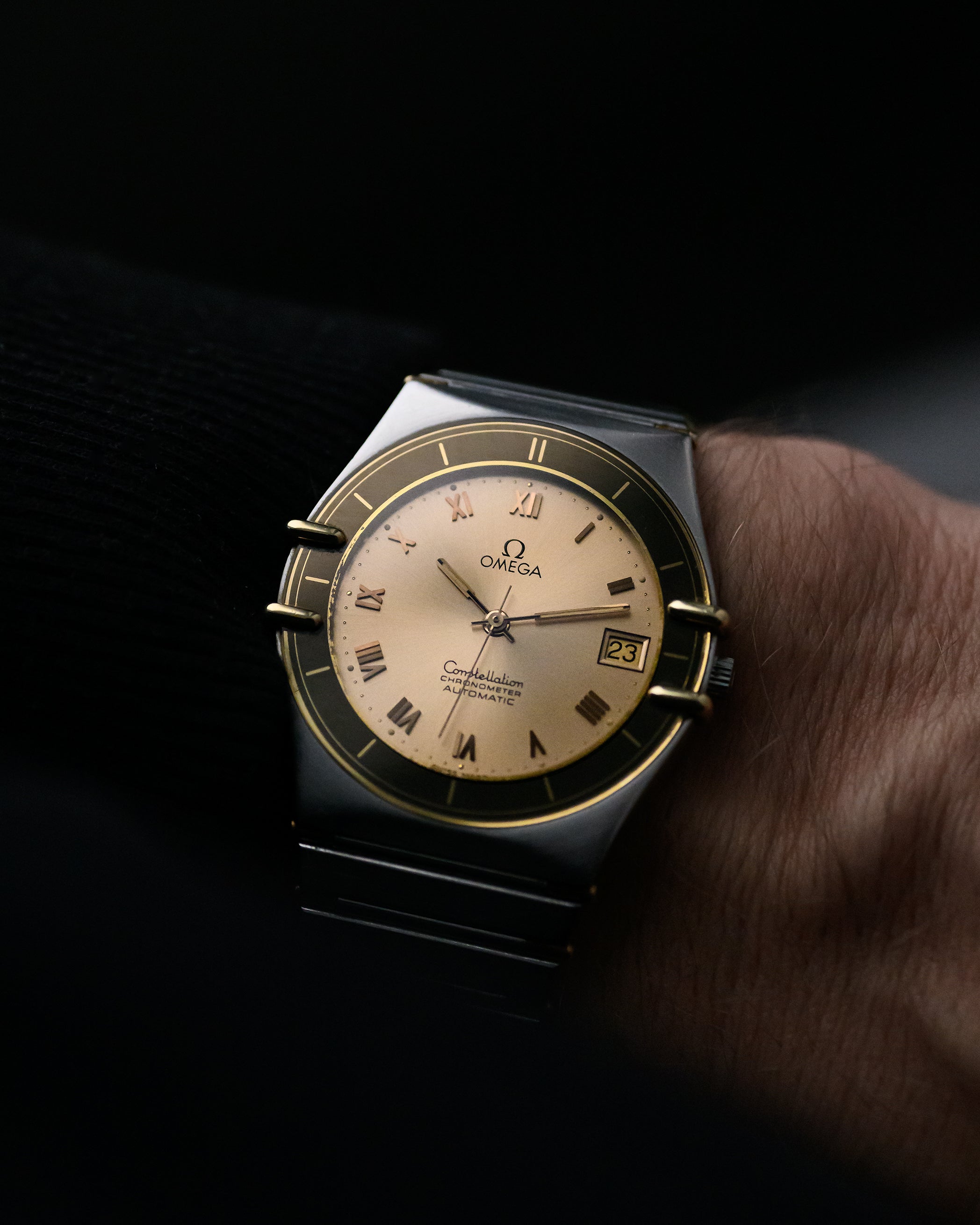 Omega Constellation Manhatten Gold Dial 1982