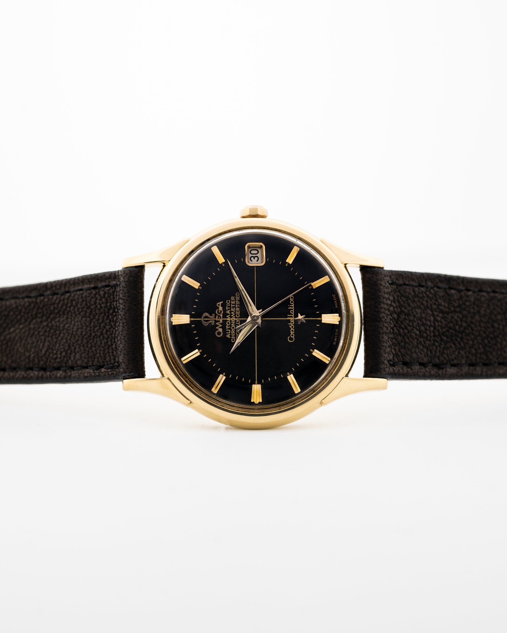 Omega Constellation 18k Black Gilt Dial 1961 – GOLDAMMER