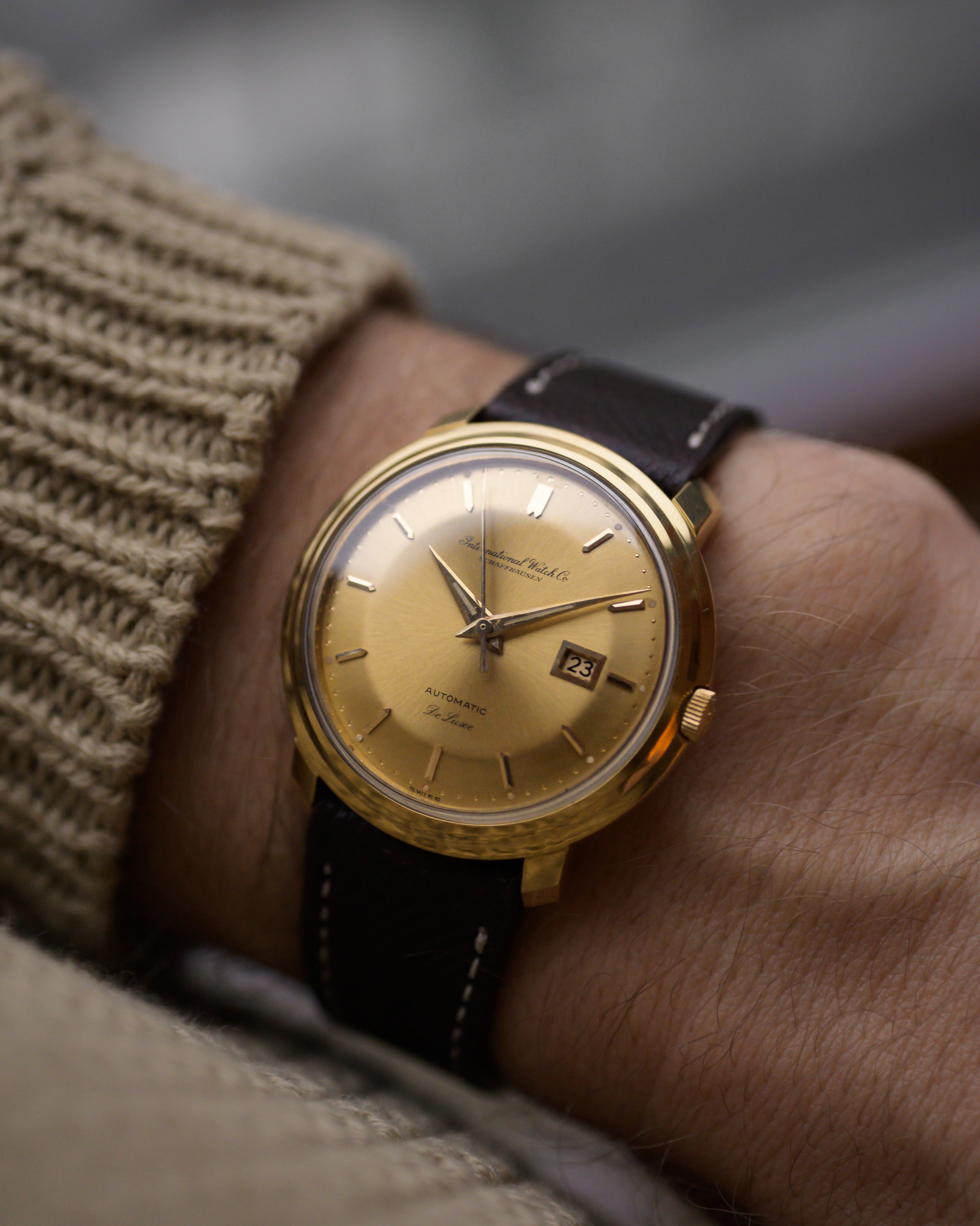 Iwc De Luxe 18k Date 1960s GOLDAMMER