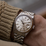 Rolex Datejust Silver Pie Pan 1968