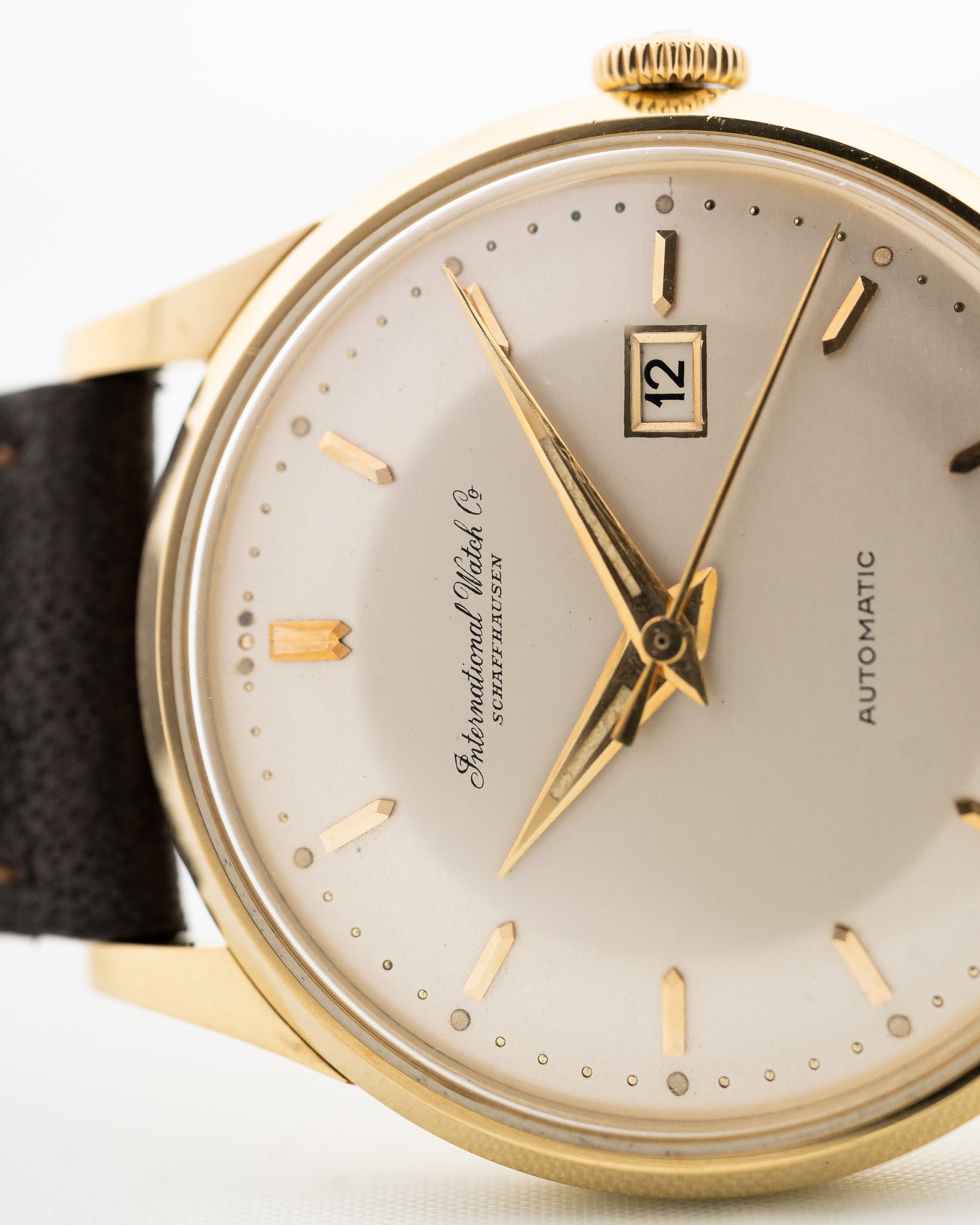 Iwc Automatic Date 18k Pie Pan 1958