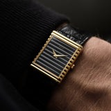Piaget Tank 18k Onyx Dial 1980s