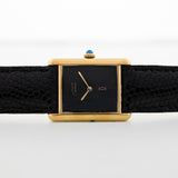 Cartier Tank Vermeil Black 1982