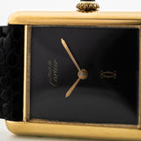 Cartier Tank Vermeil Black 1982