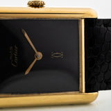 Cartier Tank Vermeil Black 1982