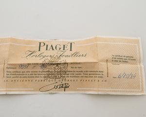 Piaget 18K Onyx Full Set 1984