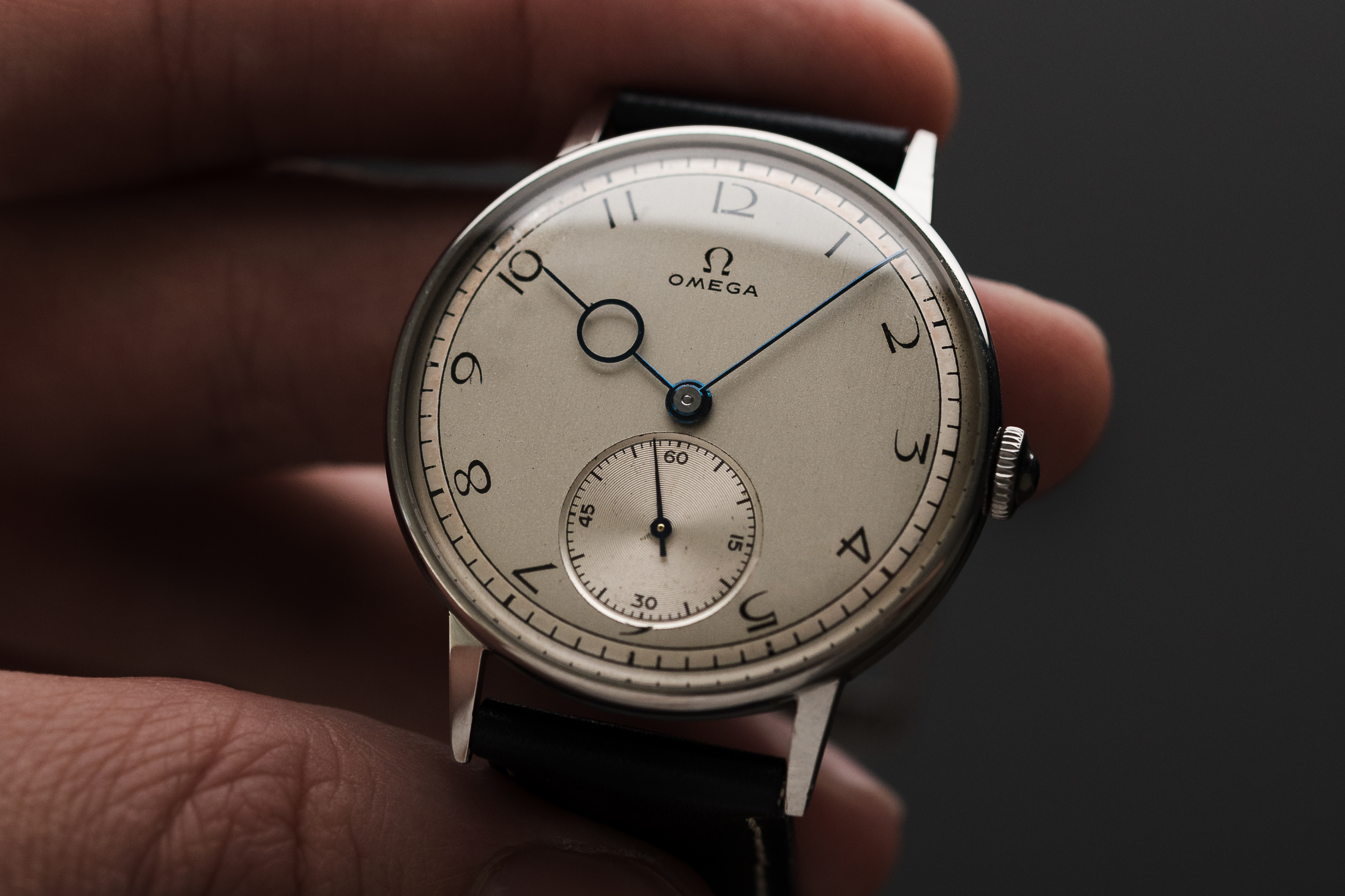 Vintage 1940er Artdeco Omega Kleideruhr